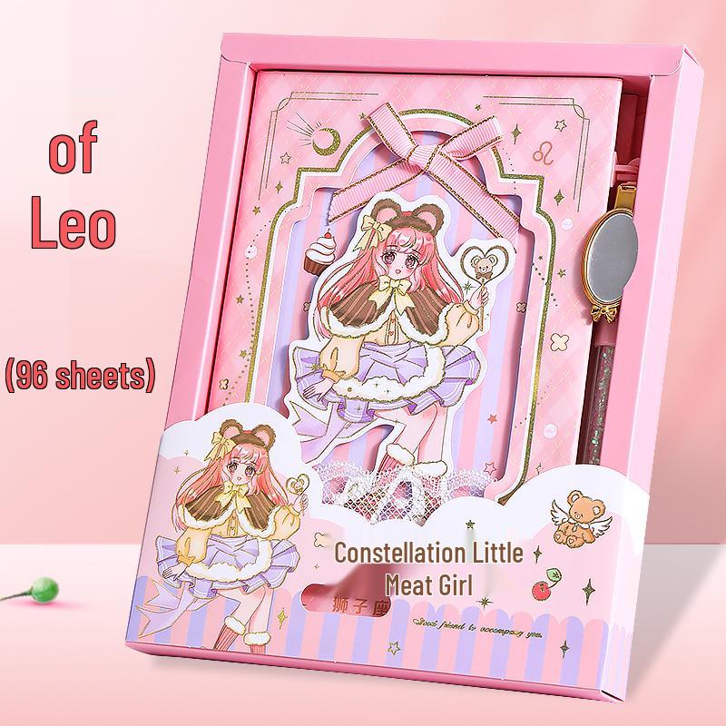

Zodiac Diary with Lock: Cute Heart Design for Girls, Perfect for Elementary Students