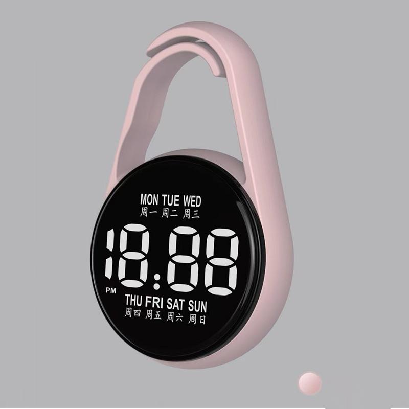 LED Digital Hanging Watch Night Light Energy Saving Silent Electronic Clock for Bedroom Living Room Wall Decor