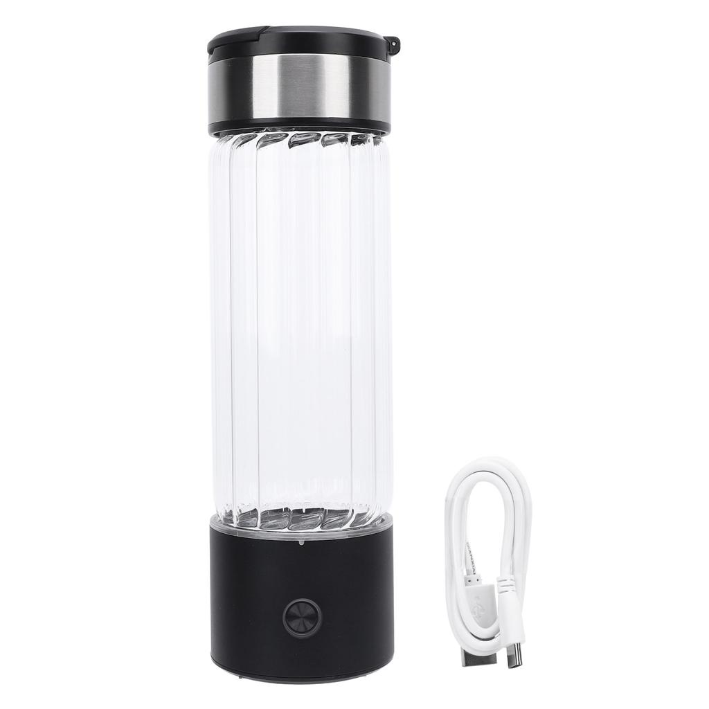 Hydrogen Water Bottle 460mL Capacity SPE PEM Technology 1400 Ppb Portable Water Ionizer Machine for Home