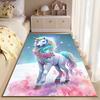 Enchanted Unicorn with Rainbow Mane Rug Non-slip rug suitable for living room and bedroom sofas.