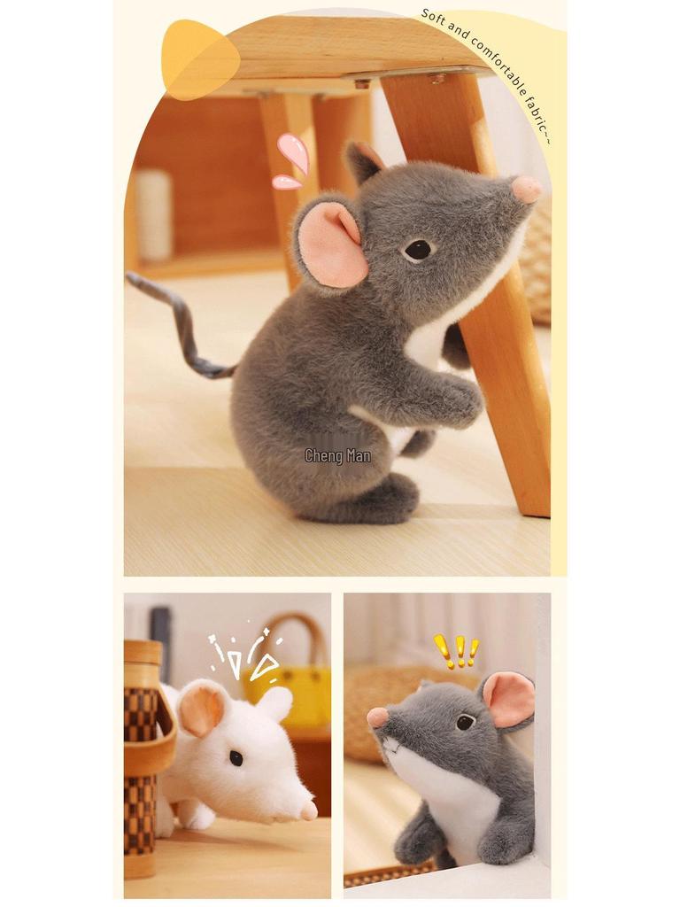 Kreatives Plüschmaus-Spielzeug - Lustige Streich-Stoffpuppe für Geburtstage von Jungen & Mädchen