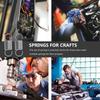 10Pcs Reliable Stainless Steel Tension Springs Metal Extension Spring for Securing Components Machinery Construction Repair