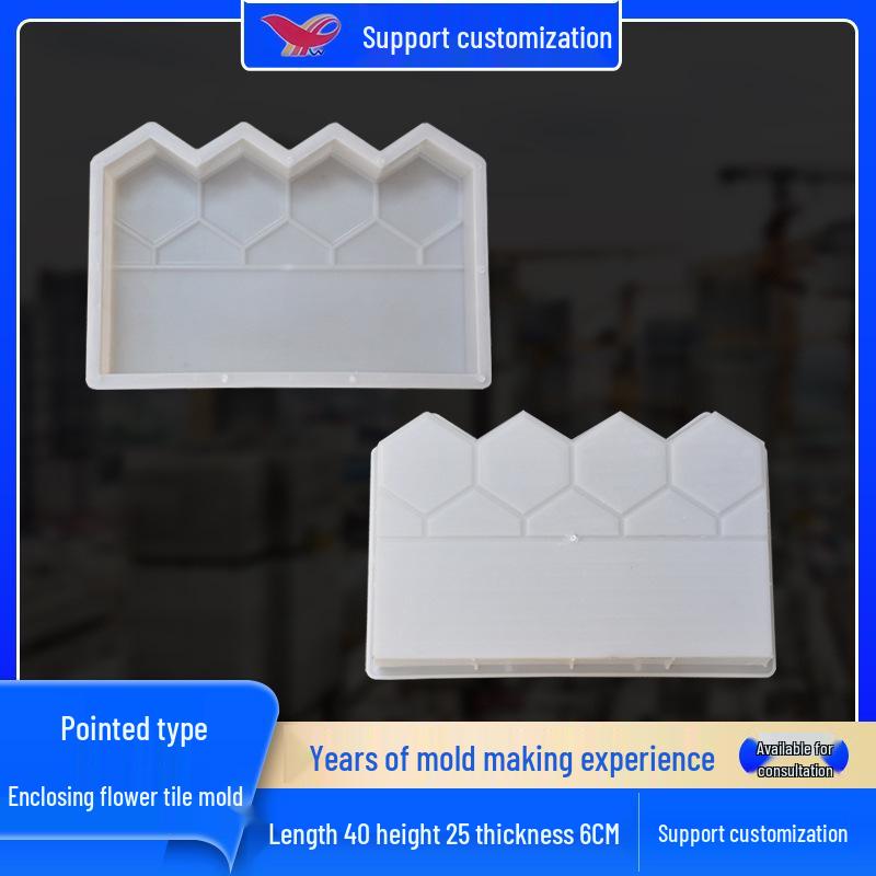 

Вертикальная плиточная форма с острым углом и цветочным узором для украшения сада и двора