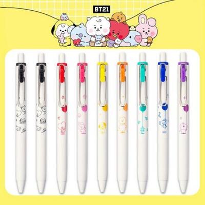 Σετ Gel Πενών Mitsubishi Uni-ball One BT21 Περιορισμένης Έκδοσης, 0.38mm, UMN-SBT-38, 9 Τεμάχια – Επίσημη Άδεια