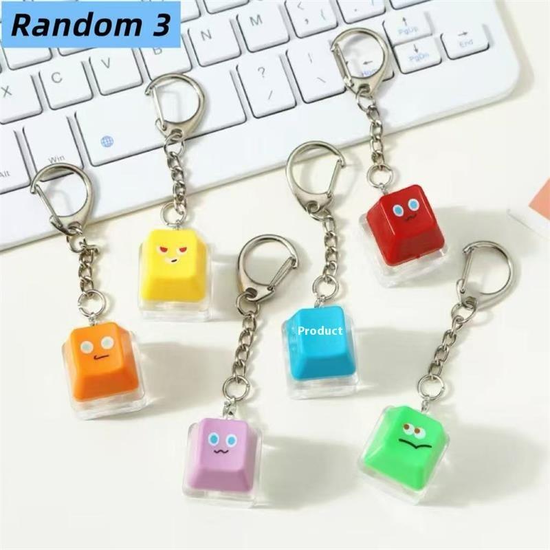 2/3 Pcs Fidget Decompression Keyboard Button Keychain Bag Pendant Stress Relief Toy Antistress Finger Keyboard Game Keyring Gift