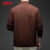 Hengyuanxiang Men's Thick Henley Mock Neck Base Layer Sweater