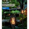 12LED Solar Flame Torch Light Flickering Light Waterproof Outdoor Lawn Path Yard Patio Floor Lamp Garden Christmas Decoration