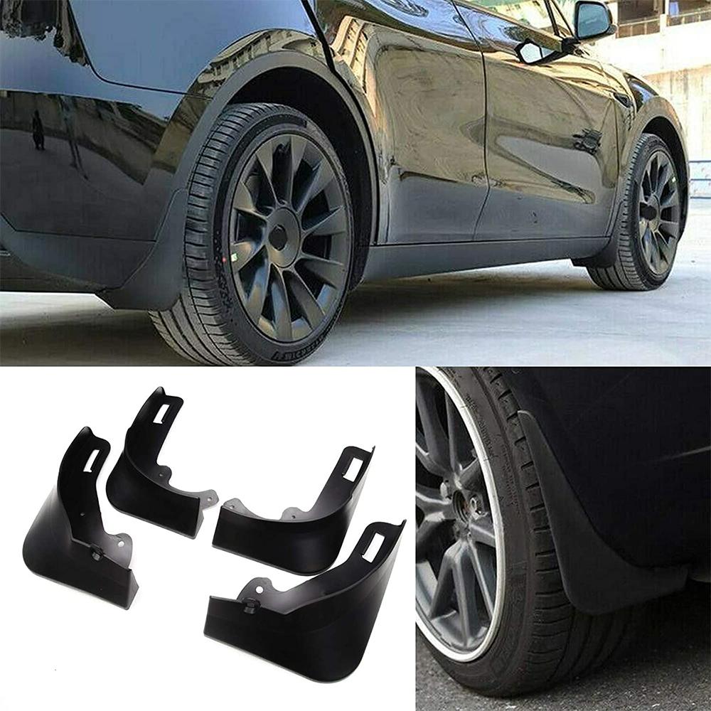 High Quality Matte Black Splash Guards Mud Flaps Mudguards for Tesla Model Y No Need To Drill Holes Model 3 Y Fender Mud