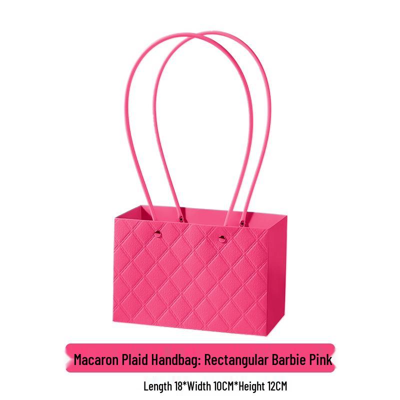 Macaron Flower Arrangement Tote - DIY Waterproof Paper Bag for Bouquets and Gift Packaging