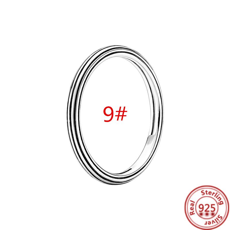 Me Ring S925 Sterling Silber Perle Runder Verbinder Charm Doppelarmreif Passend für Original Me Gliederkette Armband Schmuck