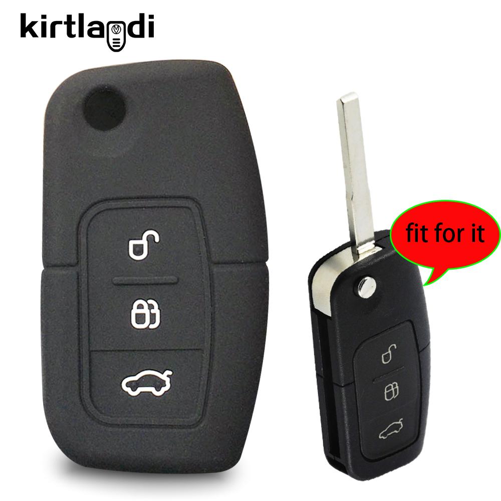Klappschlüsselhülle für Ford Fiesta Focus 2 C-Max Ecosport S-Max Fusion Mondeo Fernbedienungshülle Schlüsselanhänger Zubehör