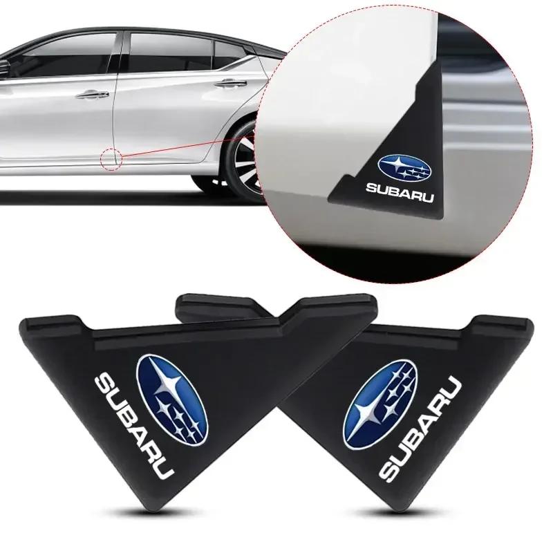 2pcs Car Door Corner Silicone Anti-Scratch Anti-bump Protection Stickers for Subaru Legacy Forester BRZ Impreza Levorg WRX STI