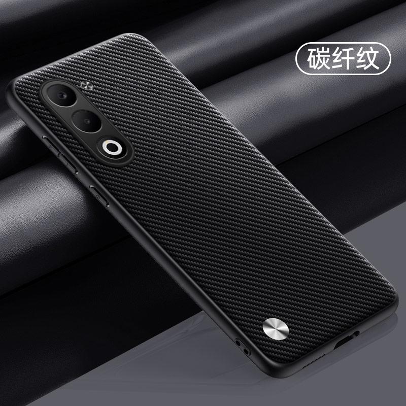 Case for OPPO A5 Carbon Fiber PU Leather Cover for OPPO A5X A5 Pro A3X A3 A2 A1 A80 A60 A40 Matte Anti-Shock Plain Cases Bumper