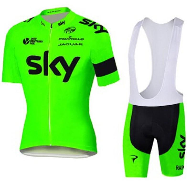 Mens Cycling Jersey Bib Shorts Set Breathable Mesh Quick-Dry Bike Apparel Road Mountain Riding