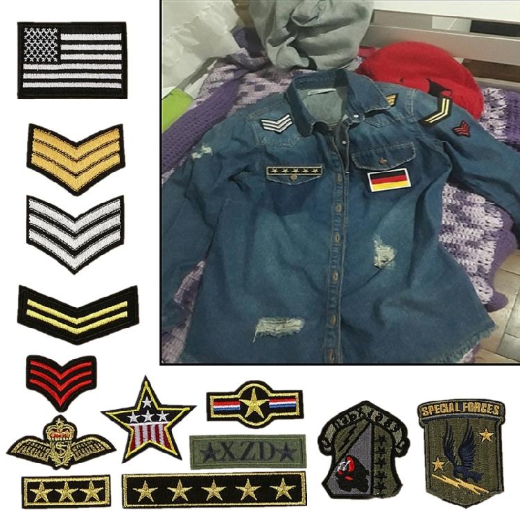13 Pezzi Toppe Militari Divertenti Toppe per Borse da Esterno per Zaini Uniformi Militari