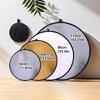 Lightweight Portable Photo Reflector With Silver Gold White Black Translucent Panel For Video Shoot Live Streaming