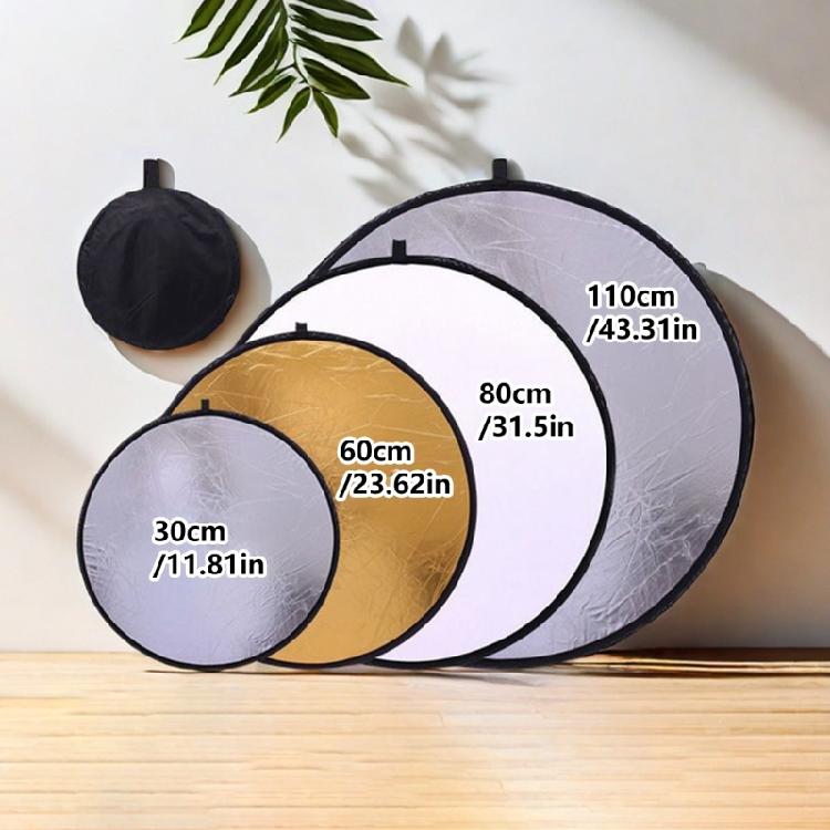 Lightweight Portable Photo Reflector With Silver Gold White Black Translucent Panel For Video Shoot Live Streaming