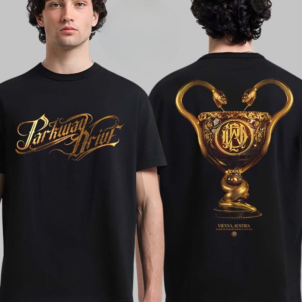 Rare Parkway Drive 20 Year Anniversary European Tour 2025 Schedule Dates Two Sided T-Shirt