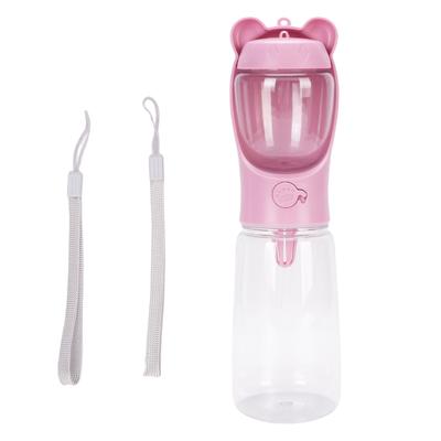 Tragbarer Haustiernapf Hund Katze Wasserflasche und Schüssel Spender für Outdoor Spaziergänge Reisen 550ml