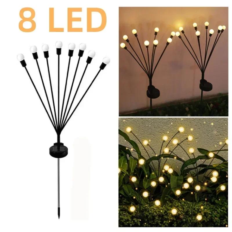 4/2pcs Solar Lights Outdoor LED Mushroom Lawn Lights Waterproof Party Yard Patio Pathway Jellyfish Lamp for Garden Decoration