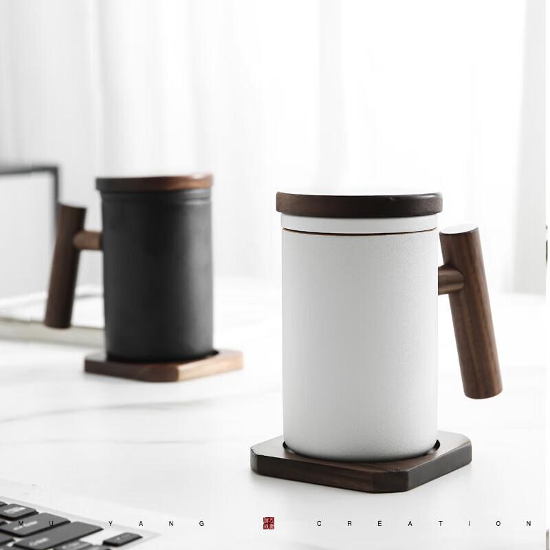 Chaxun Ceramic Tea Infuser Mug with Lid and Filter