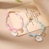 Bohemia Conch Shell Charms Bracelet for Women Girls Pearl Crystal Handmade Beaded Bracelet Summer Beach Jewelry Gifts
