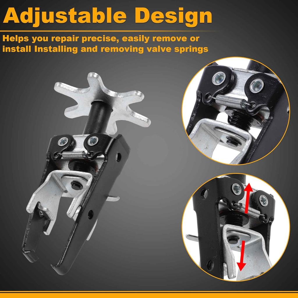 Overhead Spring Compressor Tool Alloy Steel Valve Spring Compressor for Valve Spring Installation & Removal for Vehicle Installation and Removal