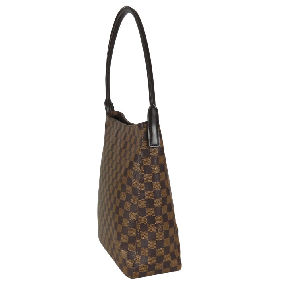 Used LOUIS VUITTON Shoulder Bag Looping GM N51144 Damier Ebene Brown One Belt