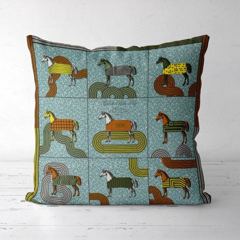 A Drop Shipping Printed Cushion Cover Decorative Pillowcases High-end Royal High Quality Thick Europe Rich Italy Design 28-#