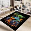 1PC Dinosaur Monster Truck Non-Slip Floor Carpet Compatible for Office&Living Room&Bedroom&Dining room - Flat-Weave Machine-W303