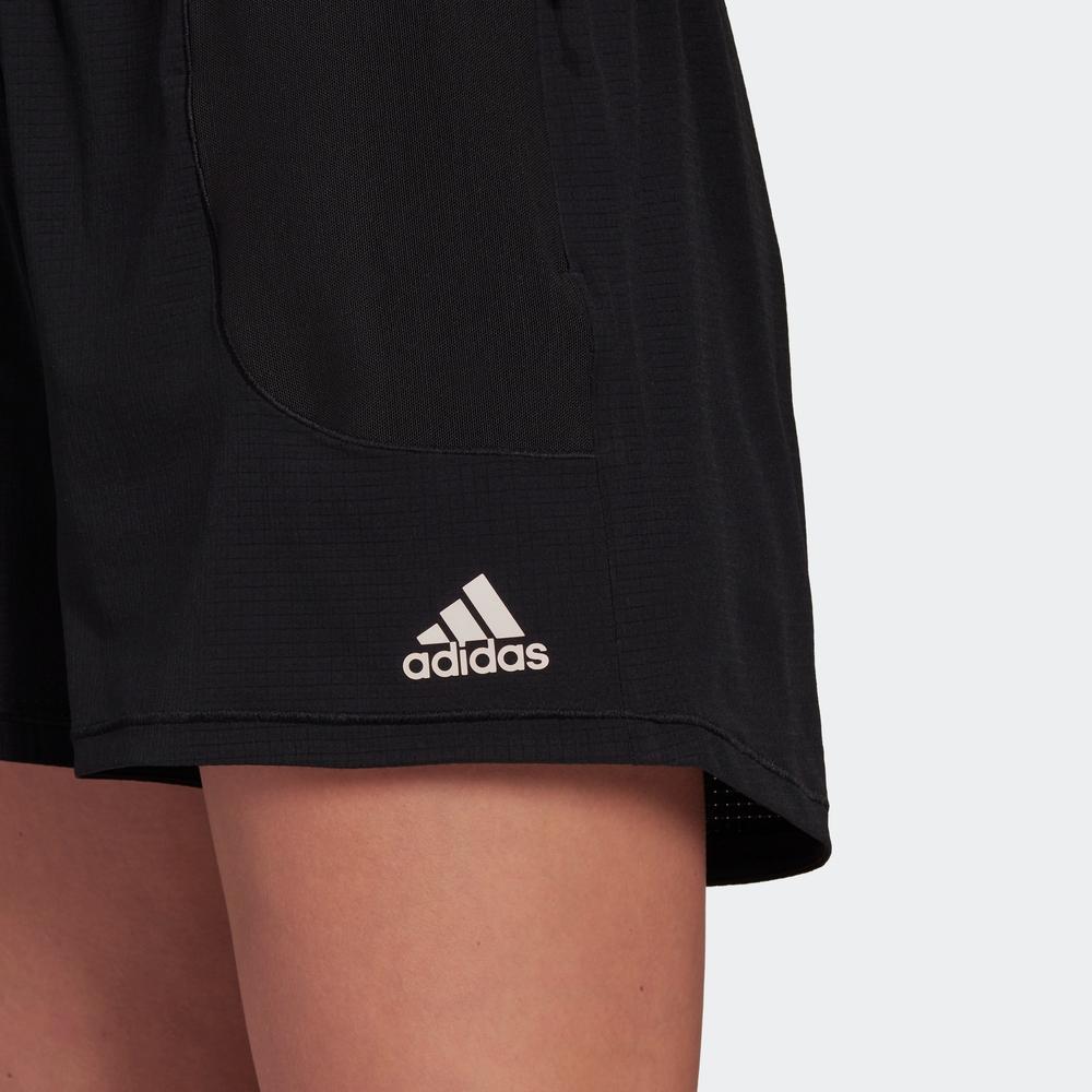 Adidas Solid Color Logo Breathable Sports Shorts Women Bottoms Black HG1892