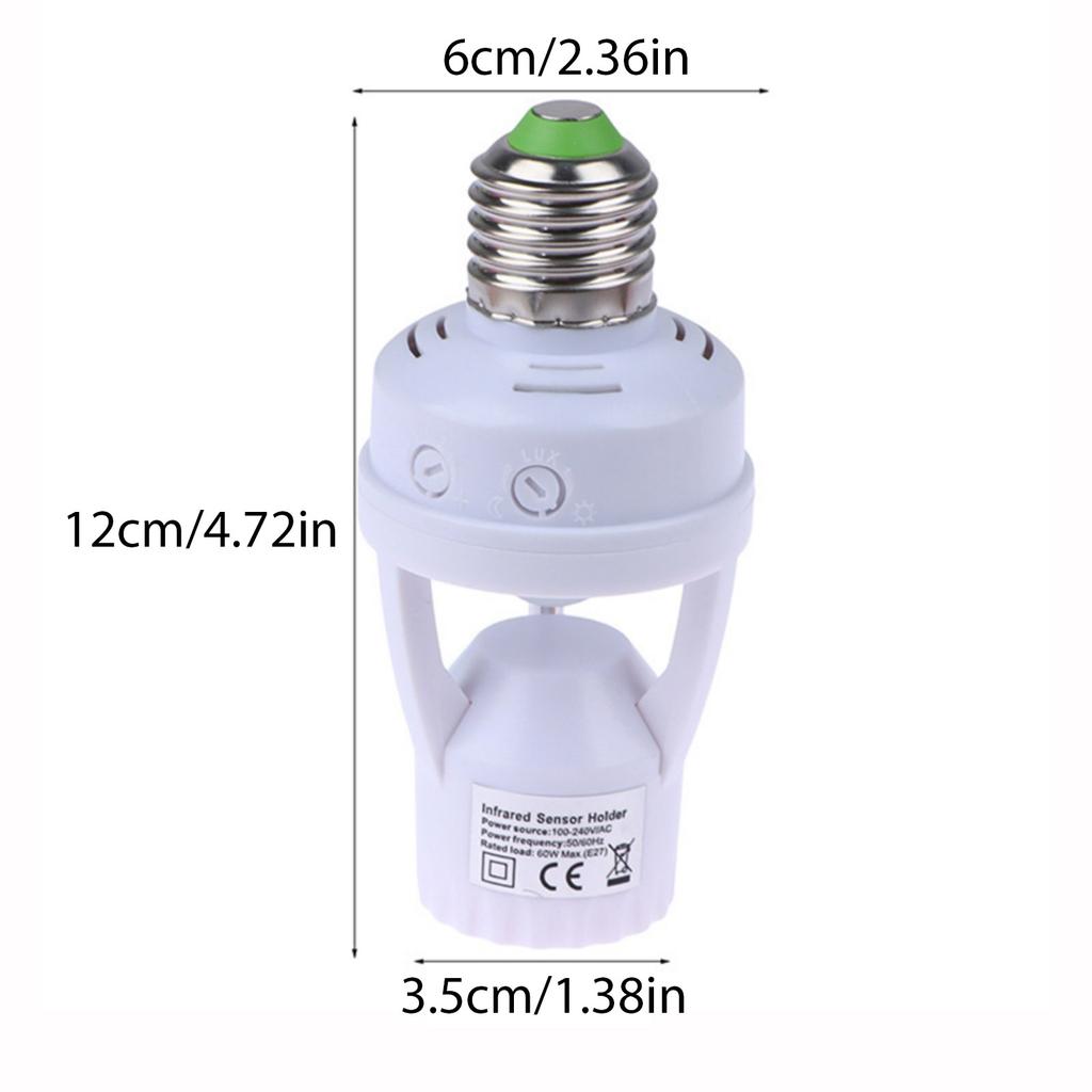 Motions Sensors Lamp Head Base E27 Switches Bulb Holder Socket Adapter Converters Human Induction Body Sensors