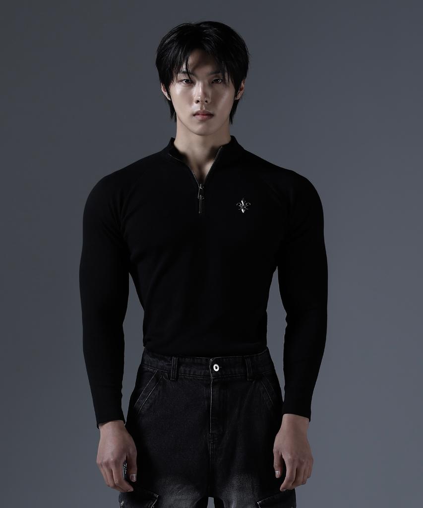 CARMID Antique Half-Zip Long Sleeve [Black]