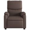 Recliner Chair Brown Faux Leather