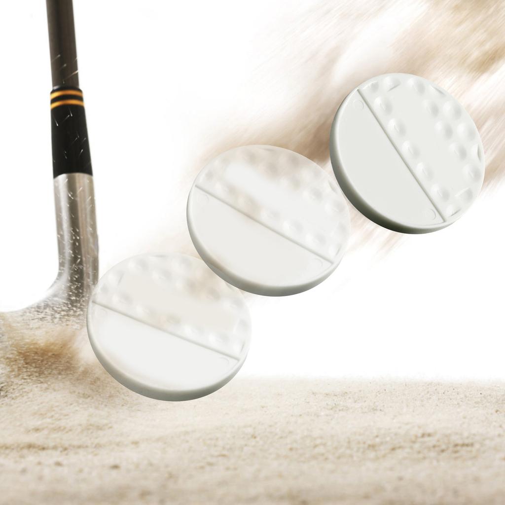 Flat Shaped Golf Balls Putting Training Tool Portable Golf Swing Practice Balls Golf Training Balls Golf Accessories