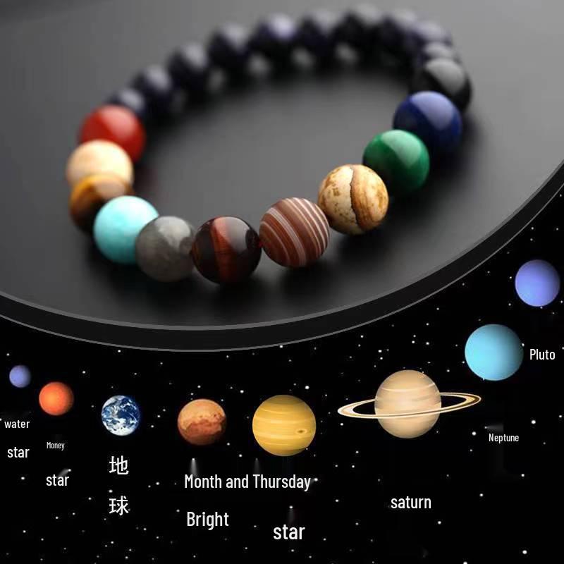 Galaxy Solar System Planets Bracelet for Couples, Best Friends, and Students - Unisex Jewelry Gift