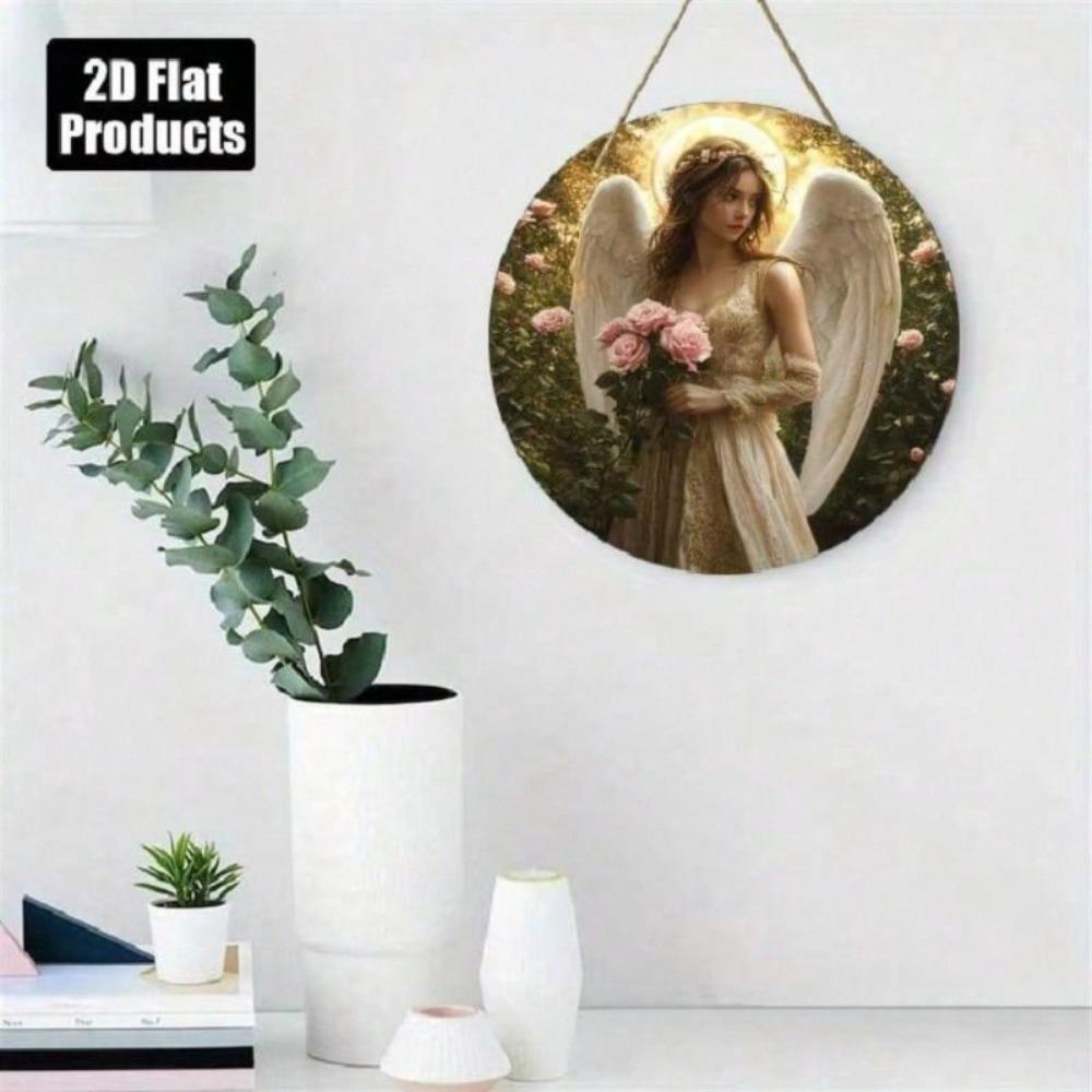 Metal Wall Art Angel Wood Decor Thanksgiving Halloween Christmas Gift Kitchen