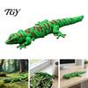 Realistic Gecko Decoration 3D Printed Articulated Figurine, Reptile Ornament with Movable Joints, Cute Posable Model Lizard Animal Figure for