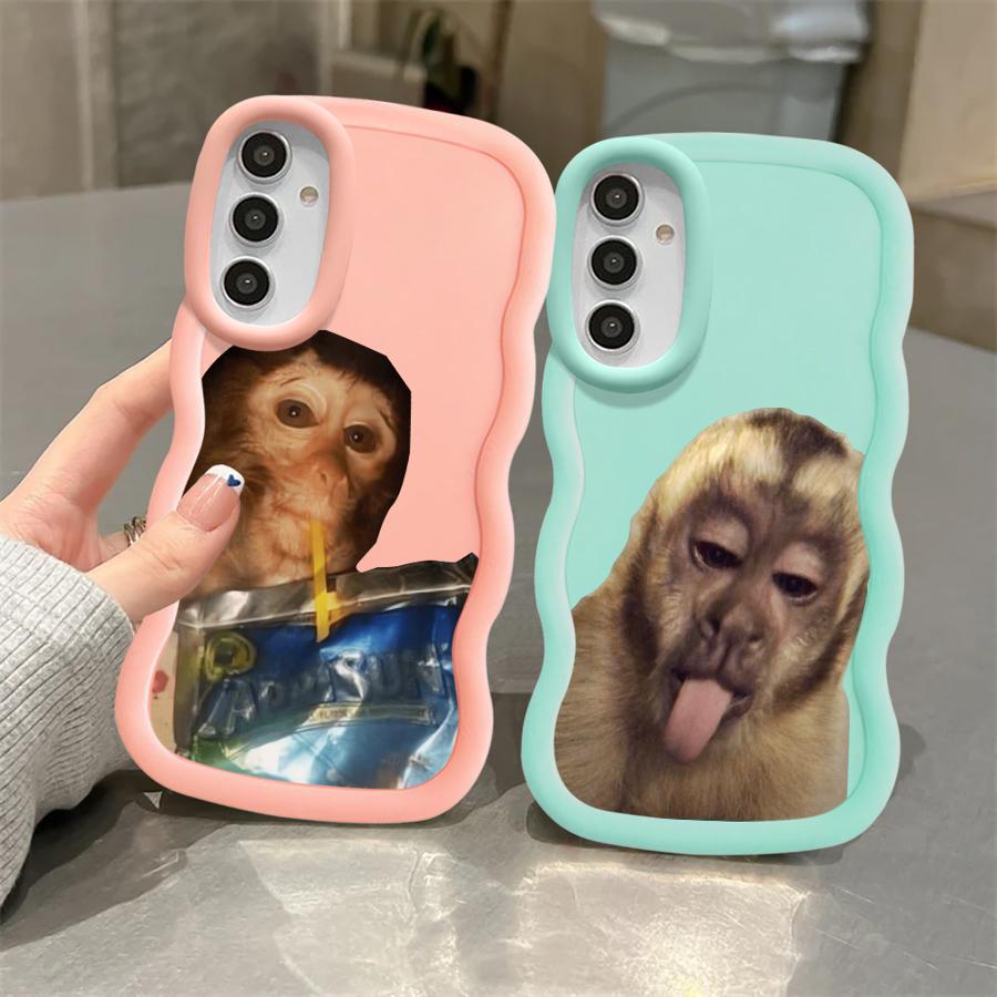 Monkey Drink Trend Case for Samsung Galaxy A11 A16 A52 A12 A15 A21s A13 A14 Soft Phone Cover A03 A33 A53 A05 A23 A22 A06 A04