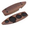 Wooden Coffee Tamper Holder Coffee Tamper Mat Stand Coffee Maker Support Storage Base Walnut Large