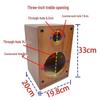 6.5-8 Inch DIY Wooden Bookshelf Speaker Cabinet with Horn for Two-Way Bass