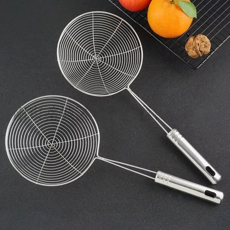16cm Steel Handle Stainless Steel Wire Oil Leakage Fishing Tool for Baking Frying and Cooking Noodles in Household Kitchen