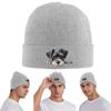 Scottish Terrier Hunde Muster Warme Strickmütze Winter Strickmütze Beanie Mütze Skullies Beanies Hip Hop Mützen für Unisex