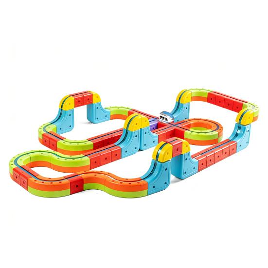 

1 Набор Магнитный Трек Поезд Игрушка Набор Детский DIY Рельсовый Конструктор Гравитационно-Устойчивый Электрический Поезд Игрушка Малыши Трек Машинка Образовательная STEM Обучающая Игрушка XXL