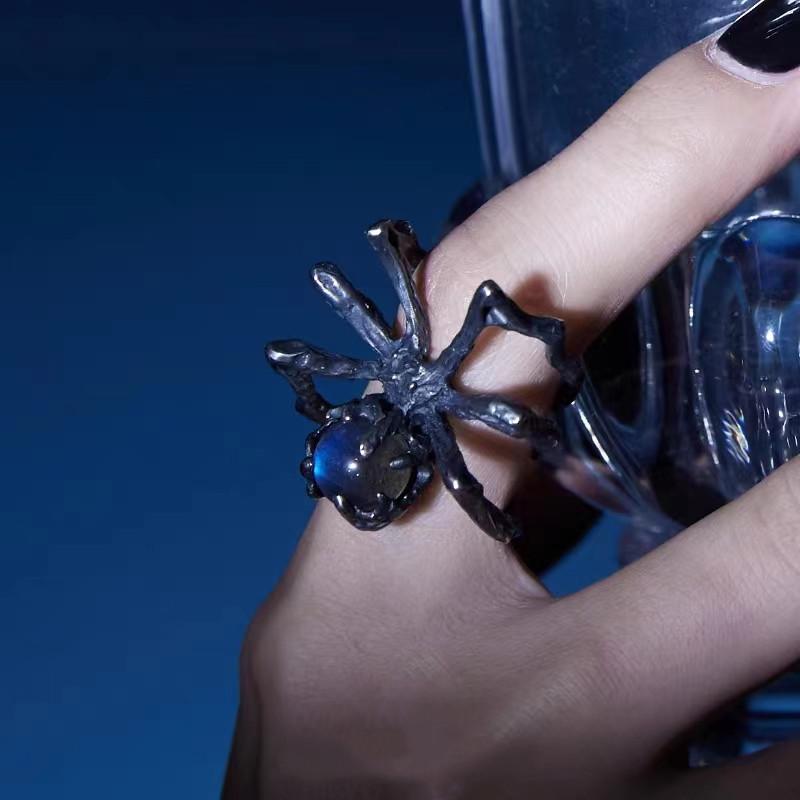 

Готичне кільце-павук Весела регульована каблучка з тваринами Гіпоалергенний хіп-хоп Крутий тренд Ювелірні вироби Подарунок на річницю