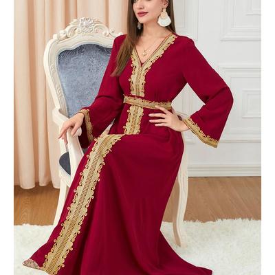 Robe vestido feminino bordado robe dubai turquia robe islâmico robe musuman vestido queimado