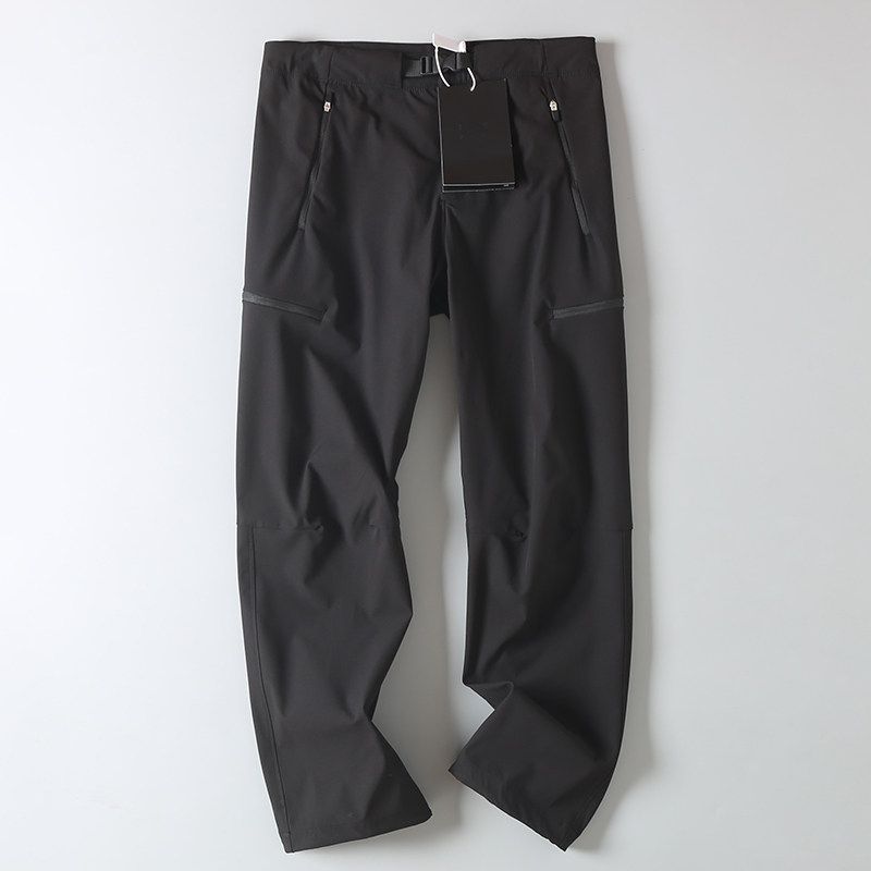 Men's Export Surplus Summer Outdoor Waterproof Buckle Belt Workwear Softshell Straight-Leg Casual Pants