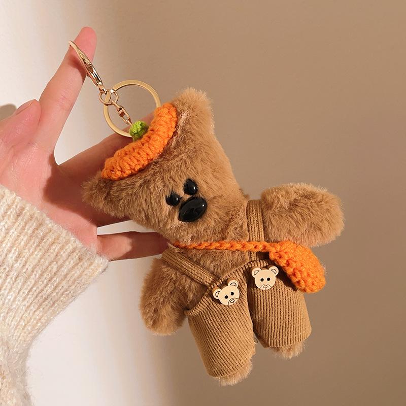 Pendant Plush Batch Bean Bear Kt Cat Keychain Couple Book Bag Mobile Phone Pendant