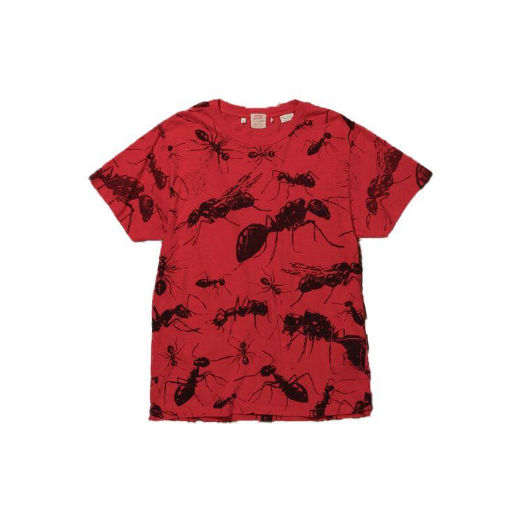 

Levis American Vintage Футболка с принтом муравья, с круглым вырезом, с коротким рукавом, унисекс, красная 55989-0016 S