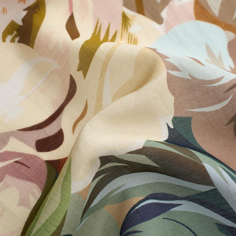 New decorative scarf temperament shawl premium texture silk cotton square scarf rose story women's silk scarf